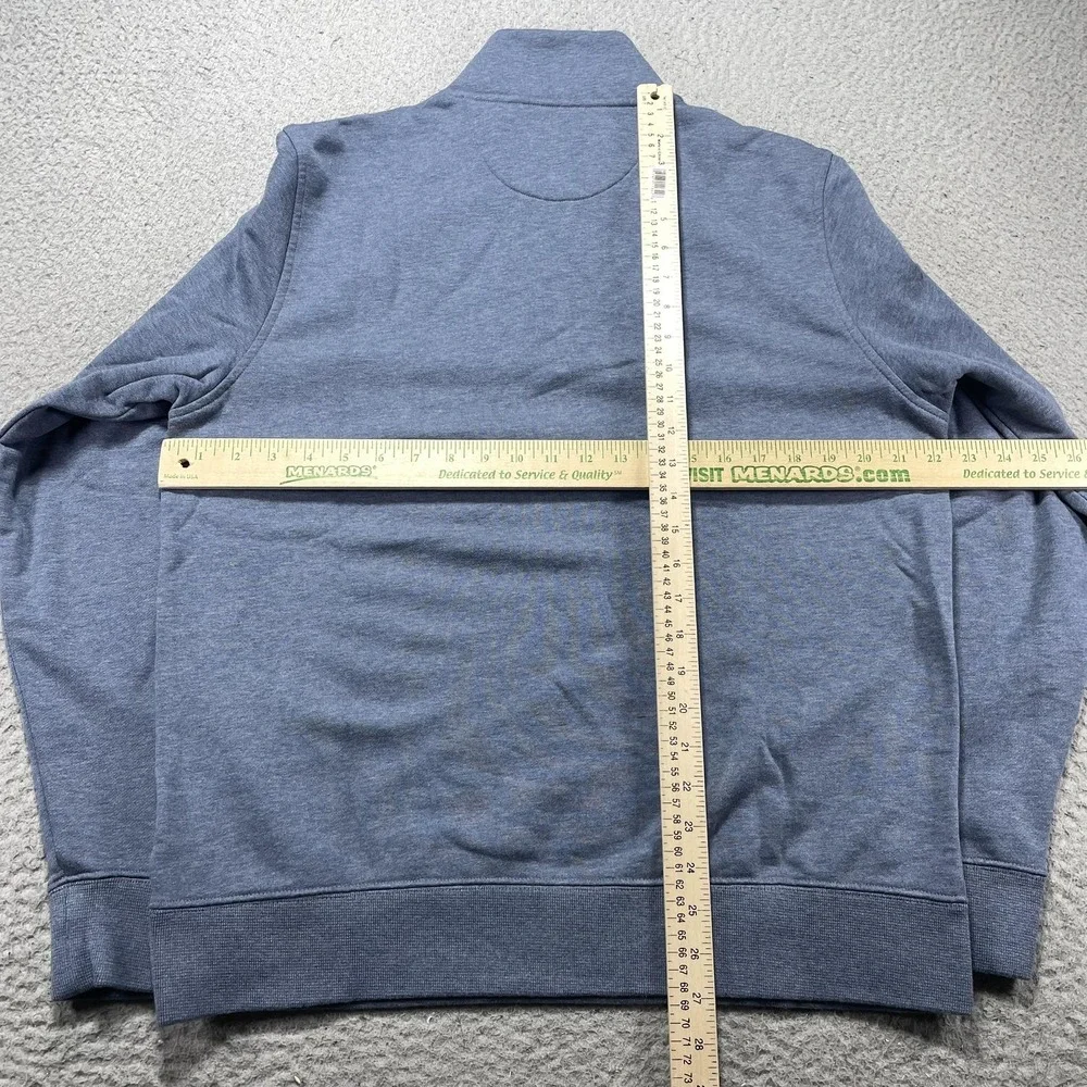 Brooks Brothers University of Michigan 1/4 Zip Pullover Men's Medium Blue Golf
